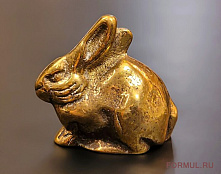 Заяц (полированная латунь)