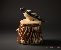 Сорока на пеньке